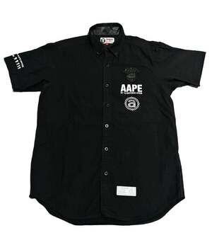 AAPE BY A BATHING APE Short Sleeve Button-Down Shirt